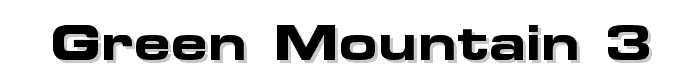 Green Mountain 3 font